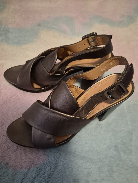 Robert Clergerie Shoes - Vintage Robert Clergerie Leather High Heel Shoes
